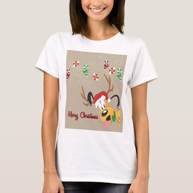 Christmas Holiday Cute Candy Peppermint T-Shirt (Framsida)