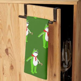 Christmas Holiday Frog Gift Kitchen Towel Kökshandduk