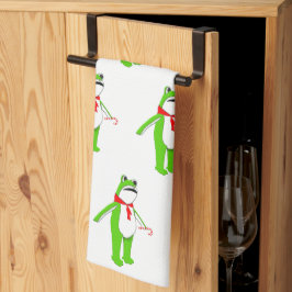 Christmas Holiday Frog Gift Kitchen Towel Kökshandduk