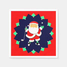 Christmas Holiday Golf Party Pappersservett