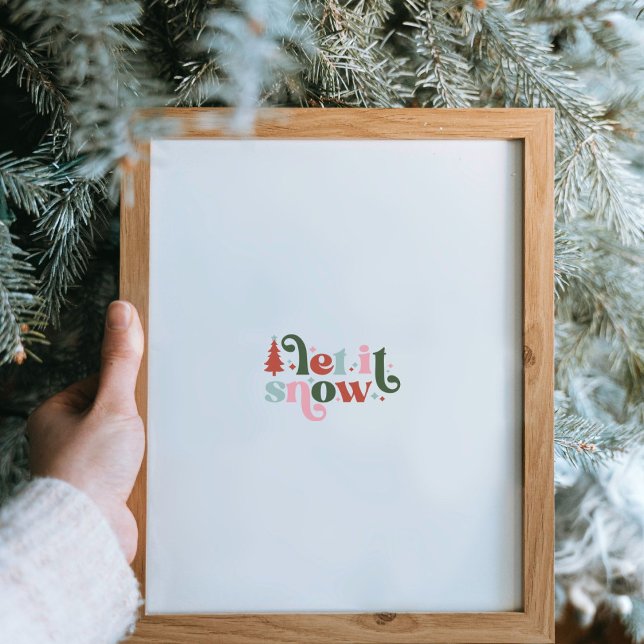 Christmas Holiday Let It Snow Poster (Skapare uppladdad)