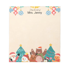 Christmas Holiday Lights Drawings Notepad Anteckningsblock