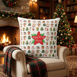 Christmas holiday modern simple winter  kudde