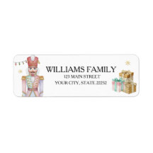 Christmas Holiday Nutcracker Address Label