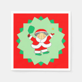 Christmas Holiday Pickleball Party Pappersservett