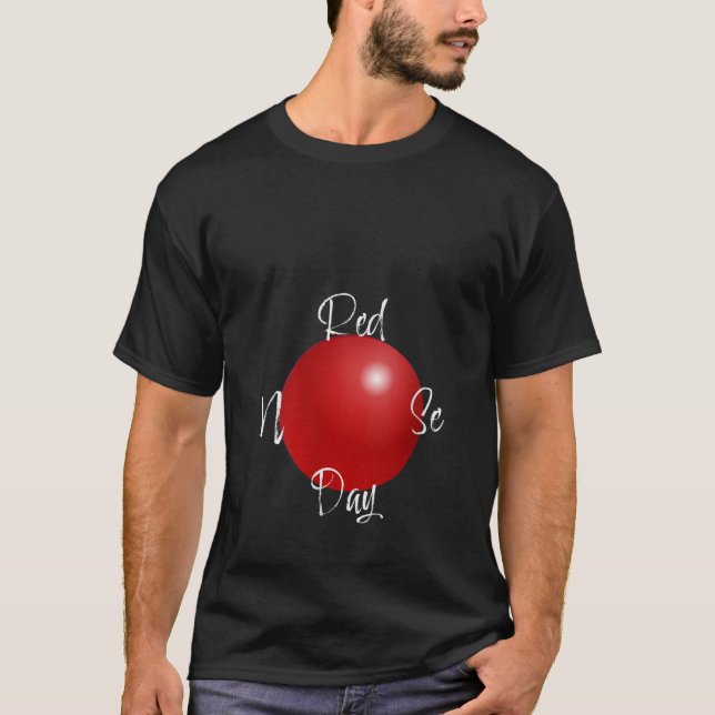 Christmas Holiday Rudolf Reindeer Red Nose Hunting T Shirt (Framsida)