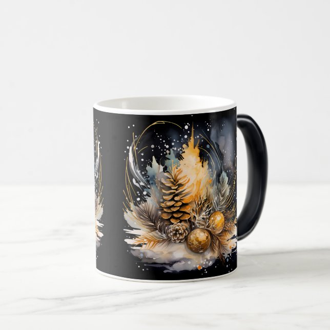 Christmas Holiday Wrap Magisk Mugg (Framsida höger)