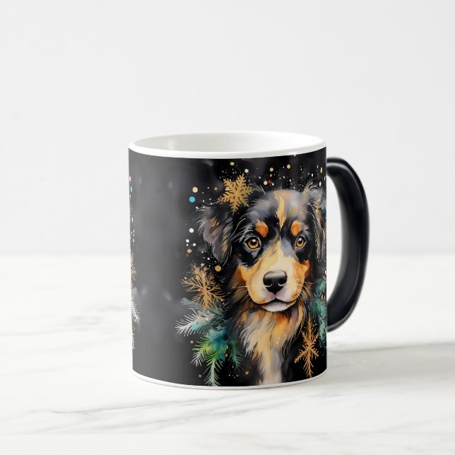 Christmas Holiday Wrap Magisk Mugg (Framsida höger)