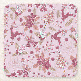 Christmas holidays underlägg papper kvadrat