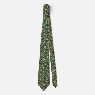 Christmas Holly Berry Neck Tie Slips