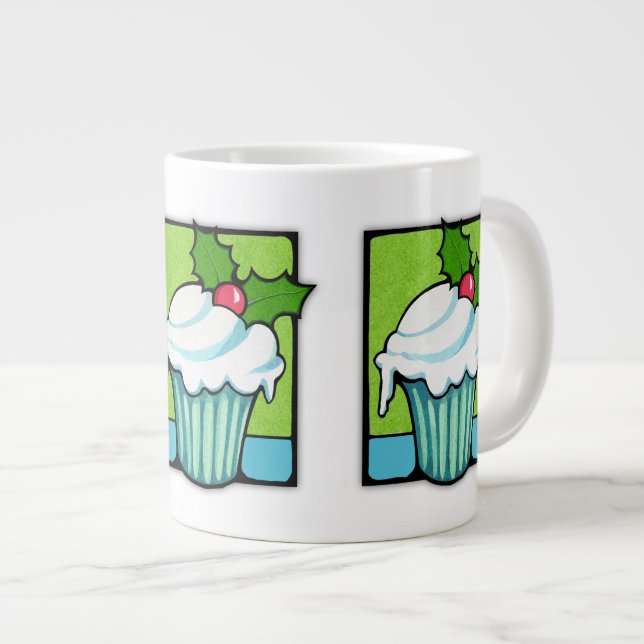 CHristmas Holly Cupaka Jumbo Mugg (Framsida höger)