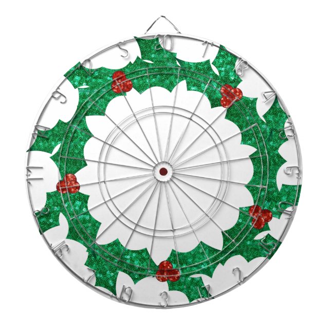 Christmas holly wans darttavla (Framsidan)