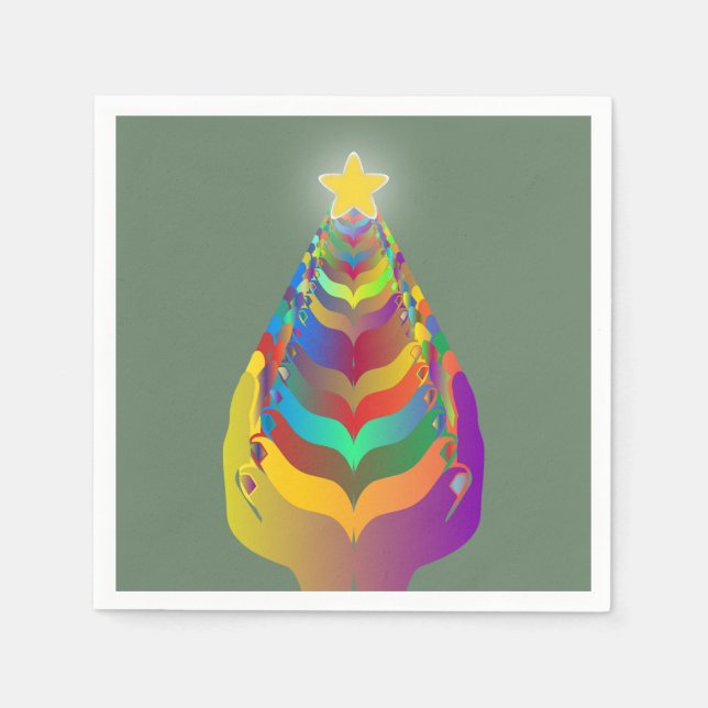 Christmas Hope and Togetherness Pappersservett (Framsidan)