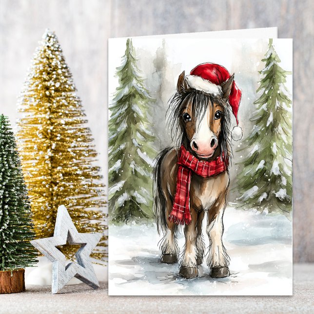 Christmas Horse Helgkort (Skapare uppladdad)