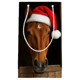 Christmas Horse In Stable Window