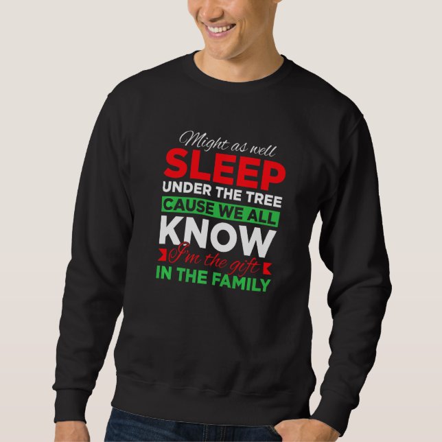 Christmas Humor Men Women Favorite Person  Christm Lång Ärmad Tröja (Framsida)