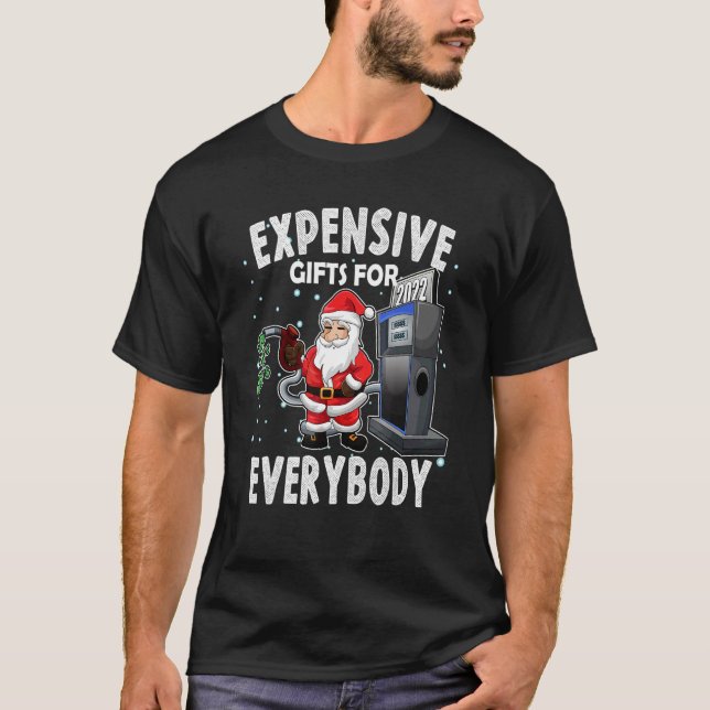 Christmas Humor  Santa Meme Expensive T Shirt (Framsida)