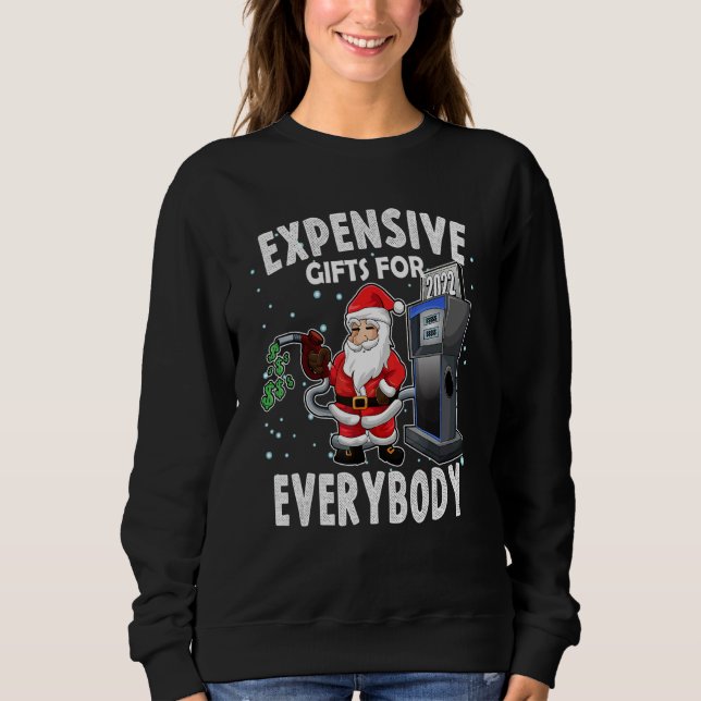 Christmas Humor  Santa Meme Expensive T Shirt (Framsida)