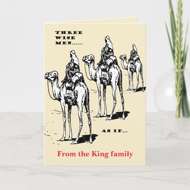 Christmas Humour Three Wise Men... As If Kort (Framsida)