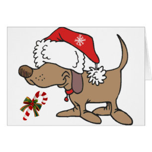 CHRISTMAS HUND BEHANDLAR ALLA BEHANDLINGAR MOT CHR HÄLSNINGSKORT