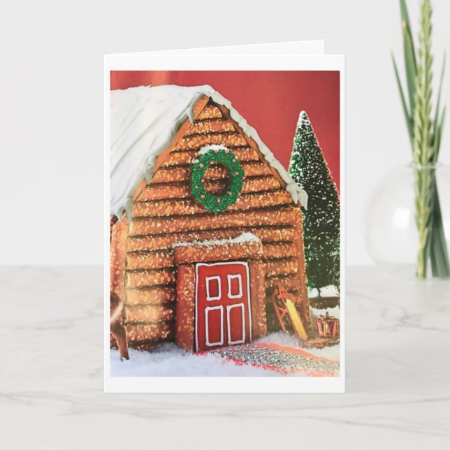 ***CHRISTMAS HUS** ÖNSKEMÅL FÖR ETT OCH ALLA! KORT (Framsida)