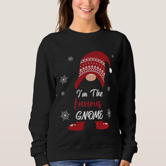 Christmas I am the Envious Gnome Xmas Men Women T Shirt (Framsida)