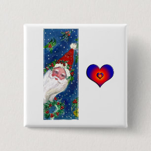 CHRISTMAS I BREV / SANTA RED RIBBON MONOGRAM KNAPP