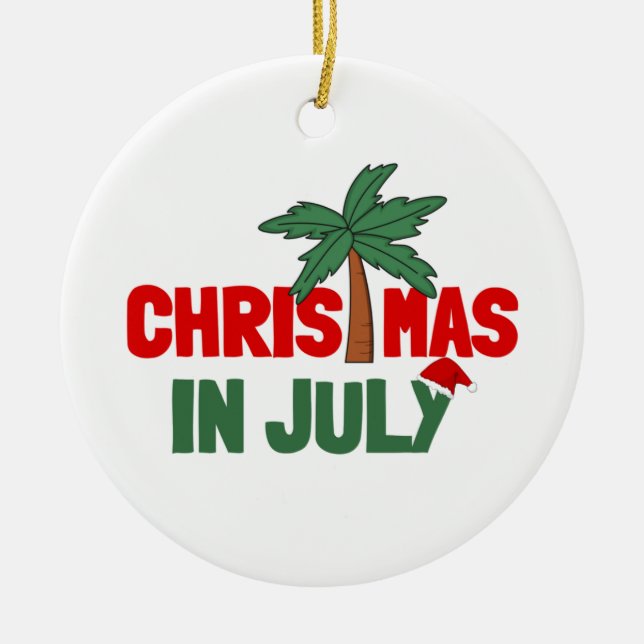 CHRISTMAS I JULY JULGRANSPRYDNAD KERAMIK (Framsidan)