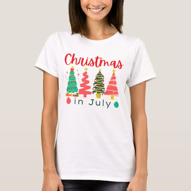 christmas i july t shirt (Framsida)