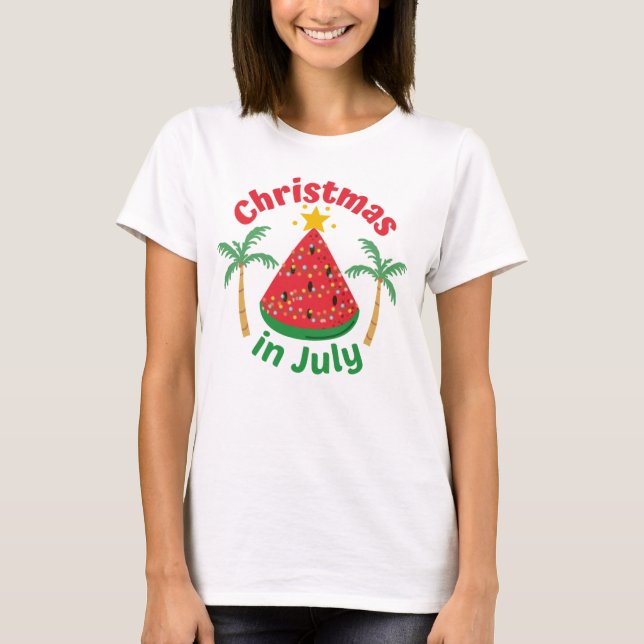 CHRISTMAS I JULY T SHIRT (Framsida)