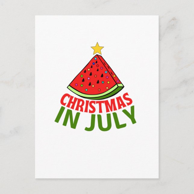 CHRISTMAS I JULY VYKORT (Framsida)