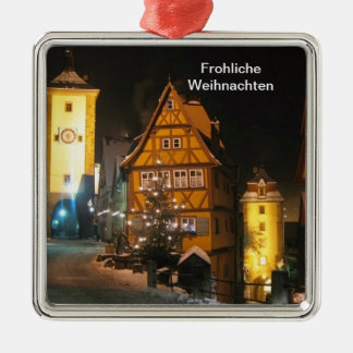 CHRISTMAS I ROTHENBURG TYSKLANDARE JULGRANSPRYDNAD METALL
