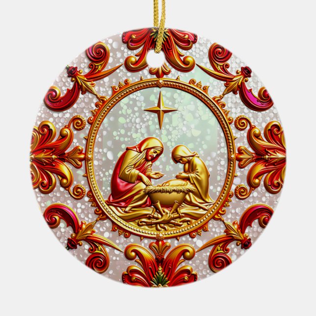 CHRISTMAS ~ i tabellen ~ Julgransprydnad Keramik (Framsidan)