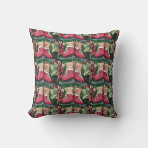 CHRISTMAS "ICE SKATES" PILLOW KUDDE