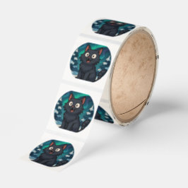 Christmas Icelandic Yule Cat  Runt Klistermärke