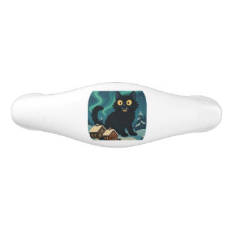 Christmas Icelandic Yule Cat with Northern Lights Handtag