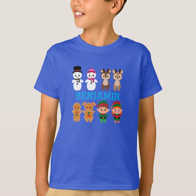 CHRISTMAS ICONS KIDS T SHIRT (Framsida)