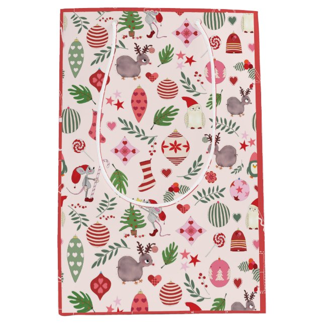 Christmas Icons on Cream - Gift Bag (Framsidan)