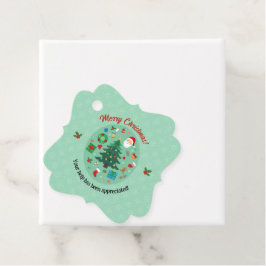 Christmas Illustrations Holiday Party Gåvor Etiketter