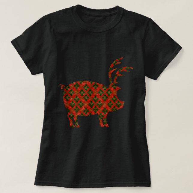 Christmas in Arkansas Tshirt with Razorback Reinde T Shirt (Design framsida)