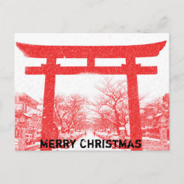 Christmas in Japan Postcard Helg Vykort