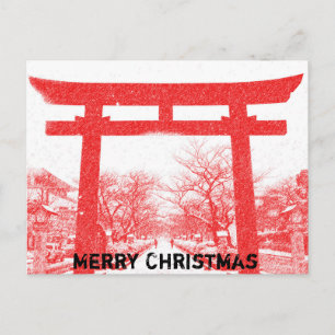 Christmas in Japan Postcard Helg Vykort