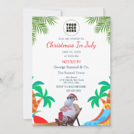 Christmas in July | Custom Company Name & Logo Inbjudningar