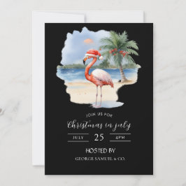Christmas in July Custom Company Name Logo & Text Inbjudningar