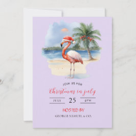 Christmas in July Custom Company Name Logo & Text Inbjudningar