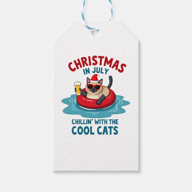 Christmas In July Daddy Mommy Chillin With The Sia Presentetikett (Framsidan)