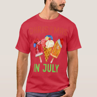 Christmas In July Ice Cream Summer Hawaiian Christ T Shirt