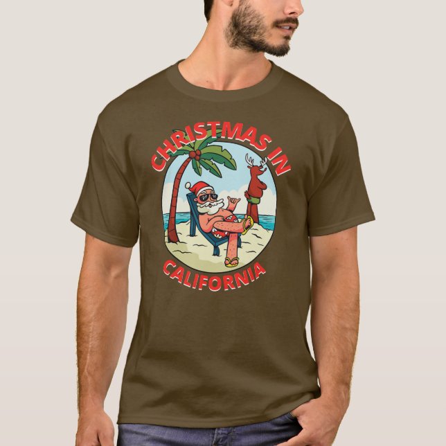 Christmas In July on the Beach Cancun  T Shirt (Framsida)