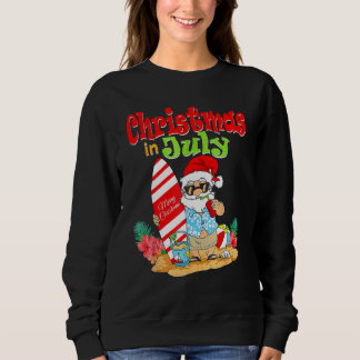 Christmas In July  Santa Claus Summer Vacation Bea T Shirt