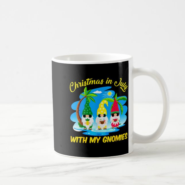 Christmas In July With My Gnomies Beach Summer Chr Kaffemugg (Höger)